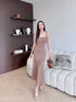 SIRINNN KNITTED Spaghetti Strap Maxi Dress